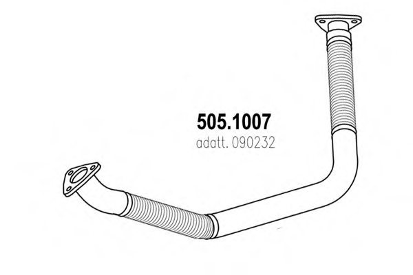 DAF 90232 Exhaust Pipe